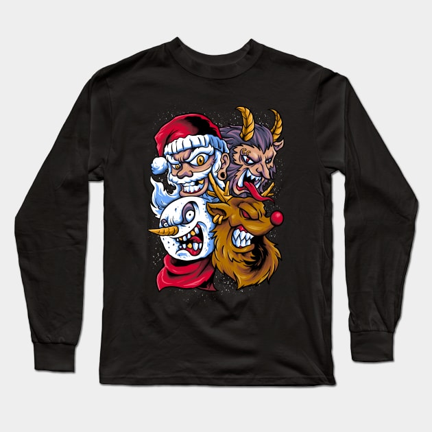 selfie with santa Long Sleeve T-Shirt by spoilerinc